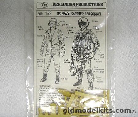 Verlinden 1/72 US Navy Carrier Personnel, 309  plastic model kit